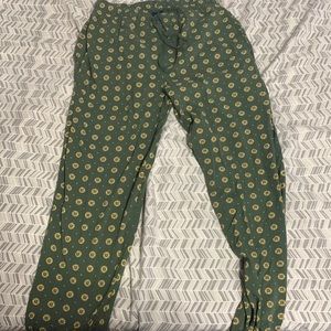 Green pajama pants